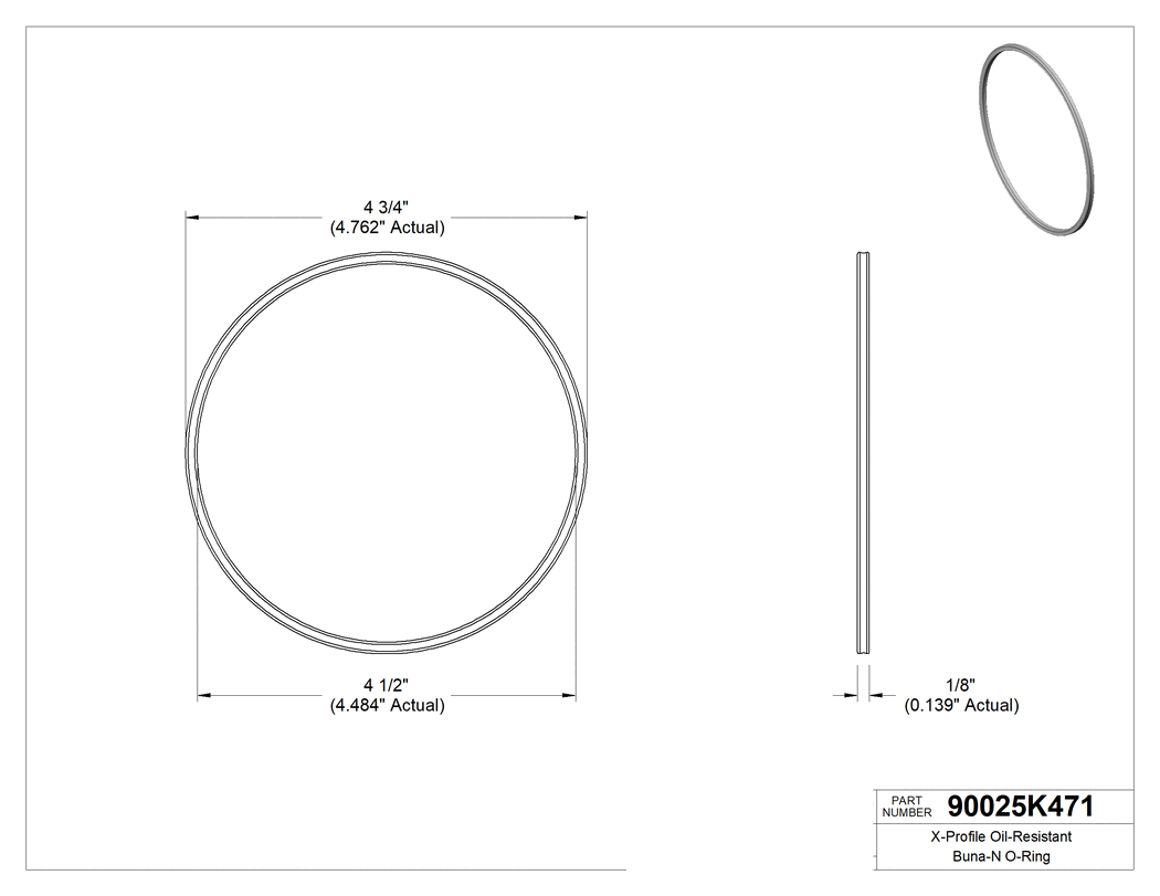 Technical drawing - 90025K471